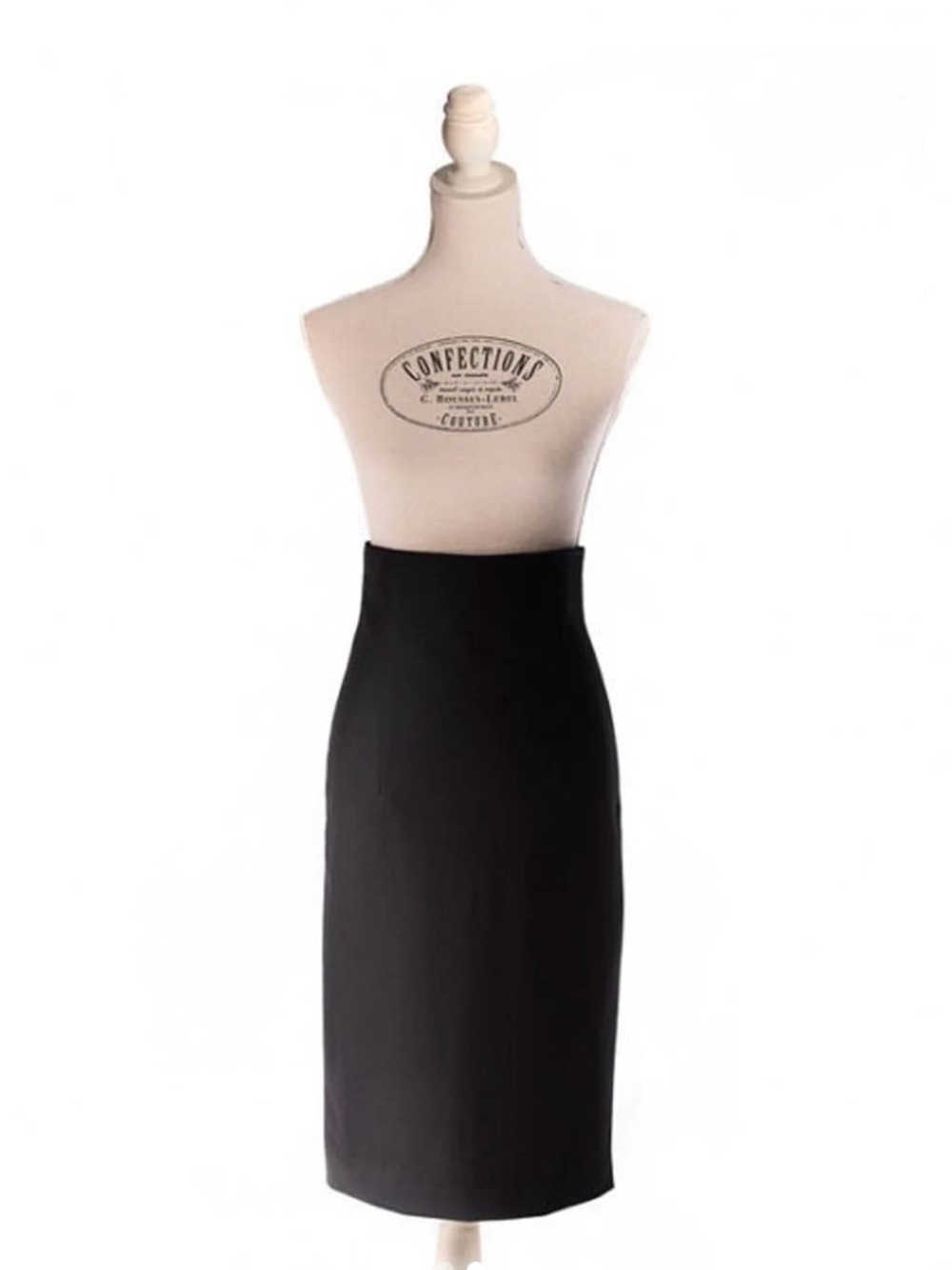 Classic Black 50’s Women's Pencil Skirt